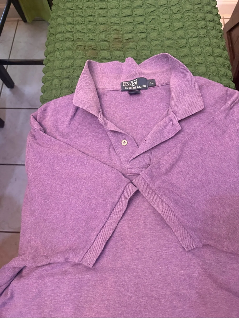 Ralph Lauren Purple Polo with Yellow Pony Embroidery